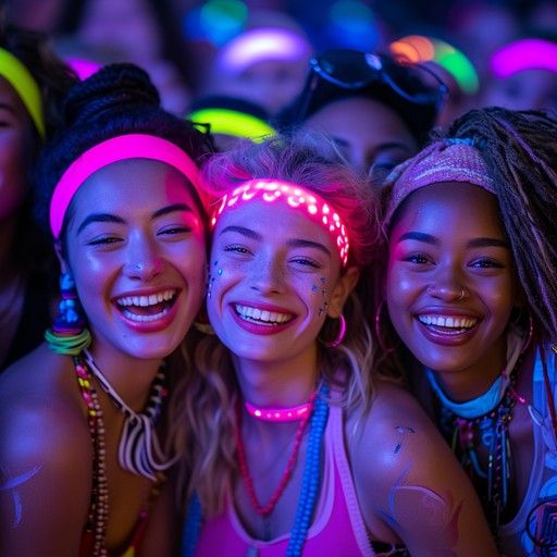 Soirée fluo au restaurant
