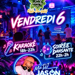 Affiche Karaoké & Soirée dansante du vendredi 6 novembre 2026 au Two Much Café Bordeaux